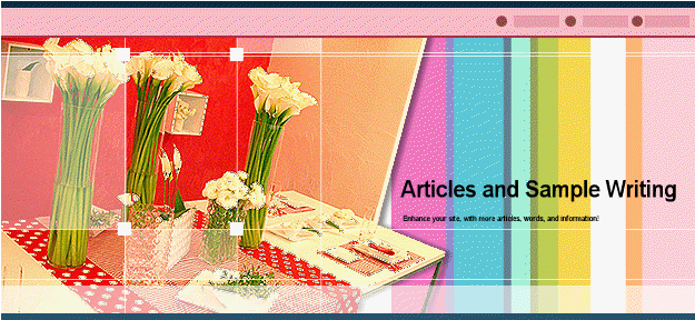 Articles and Sample Writing 